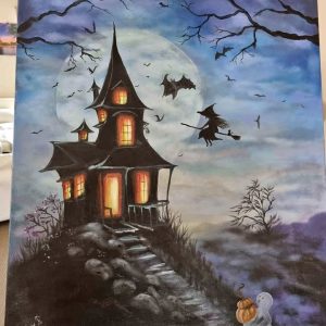 Halloween Painted by Josephine Robinson stretched canvas NOT print or poster