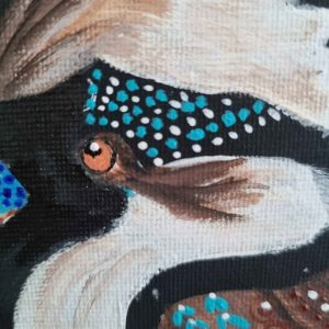 Happy kookaburra hand painted NOT print framed ready to hang